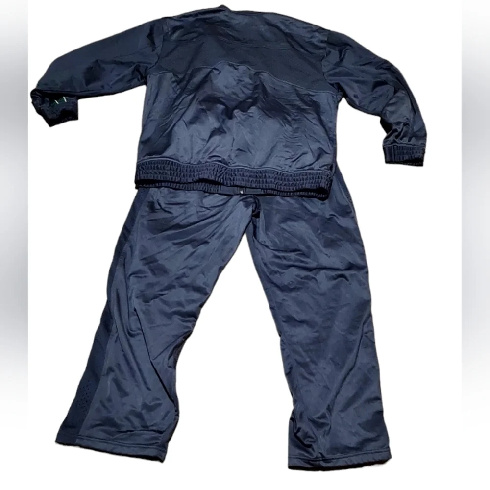 - Shaq L Track Suit Gray Green Vintage 90s Jacket Pants Fullzip Athletic … - Picture 7 of 7
